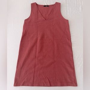 MANGO V-neck Pink Dress